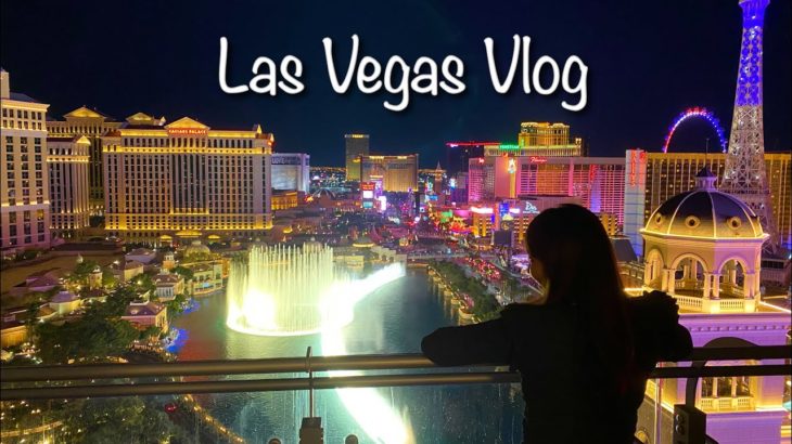 【ラスベガスvlog】大迫力！噴水ショーの絶景を高級ホテルで楽しむ【コスモポリタンルームツアー】/ Las Vegas The Cosmopolitan hotel room tour