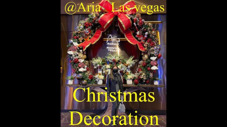 Aria Winter Wonderland in Las Vegas 2020.  ラスベガスの高級ホテル、アリアホテルのウィンター・ワンダーランド2020年。1/4迄開催中！