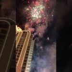 St.Patrick’s fireworks in Downtown Las Vegas 2019. ( Fremont Street ) ラスベガス　ダウンタウン 花火　St.パトリックデー