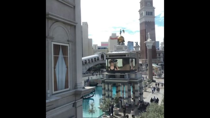 Las Vegas Strip View 2019 Treasure island, Palazzo, Mirage ラスベガス ストリップ トレジャーアイランド ホテル