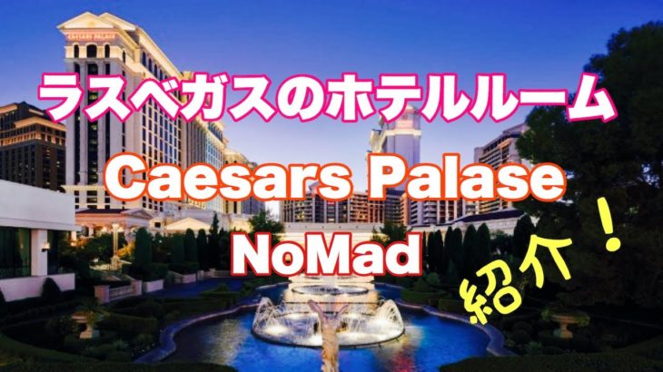 ラスベガス  カジノ  ホテルルームの紹介 【 ラスベガス旅行 】Caesars Palase , NoMad , AMEXは最高です