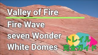 Valley of Fire カラフル・ハイキング【ラスベガスから1時間の州立公園】　Fire Wave, Seven Wonder, White Domes