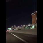 高速道路からの夜のラスベガス