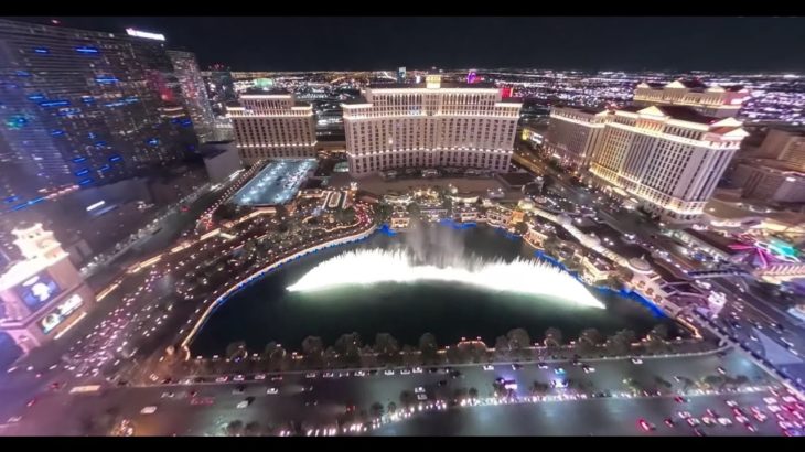 【360°VR 5K】[どこでもドアTrip] ベストシーン集 (ラスベガス噴水ショー/アメリカ) (Las Vegas Fountains of Bellagio /USA)