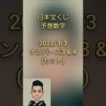 日本宝くじ予想数字2022/3/3ナンバーズ3 & 4/japanese lottery prediction 🤠