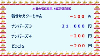 宝くじ　NumSR収支結果　2022-05-04 (水)