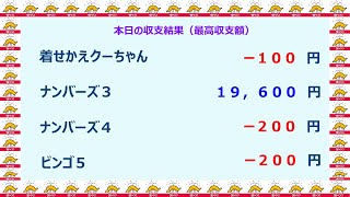 宝くじ　NumSR収支結果　2022-05-25 (水)