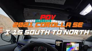 【アメリカ車載動画】【POV】2021年北米カローラSE一人称ラスベガスドライブ Part2 I15編　2021 Corolla SE POV