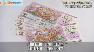 ドリームジャンボ宝くじ　６日から発売
