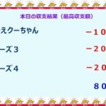 宝くじ　NumSR収支結果　2022-07-25 (月)