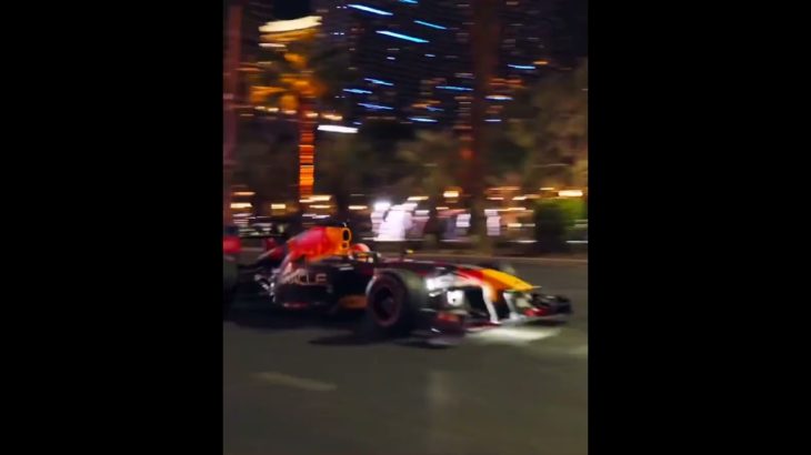 F1 Red Bull car surprise trip on Las Vegas Strip – Nov 2, 2022